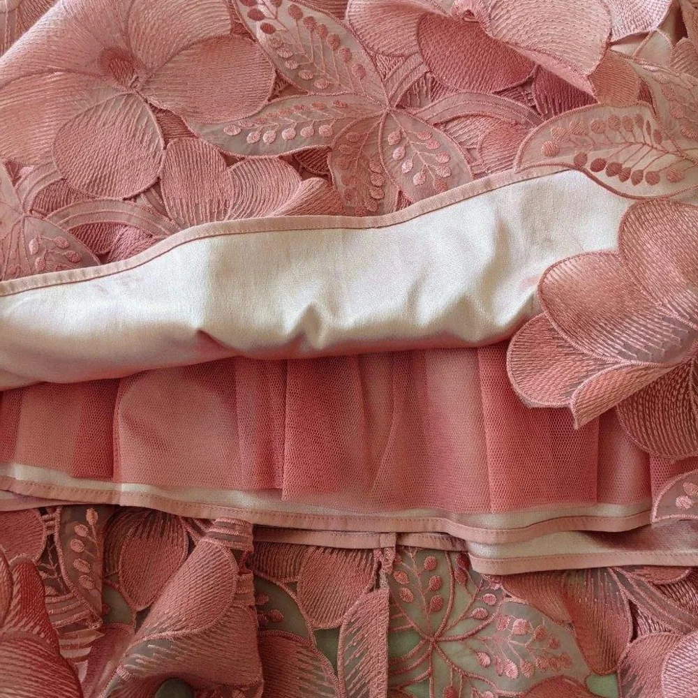 Tonal Lace Fit-And-Flare Dress - Picture 4 of 7